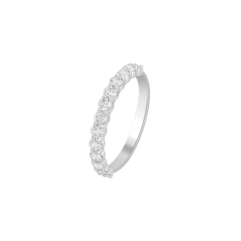Timeless Love Diamonds Band Gold Ring - front view