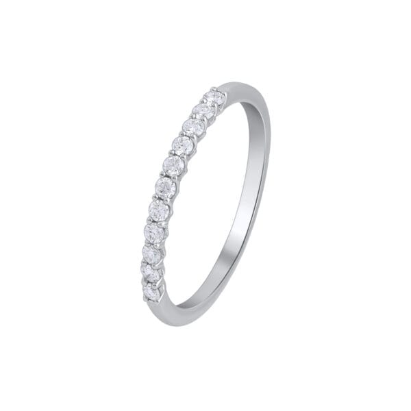Eternal Love Diamond Band Gold Ring - front view