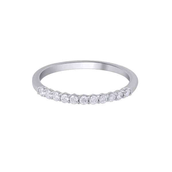 Eternal Love Diamond Band Gold Ring - horizontal view