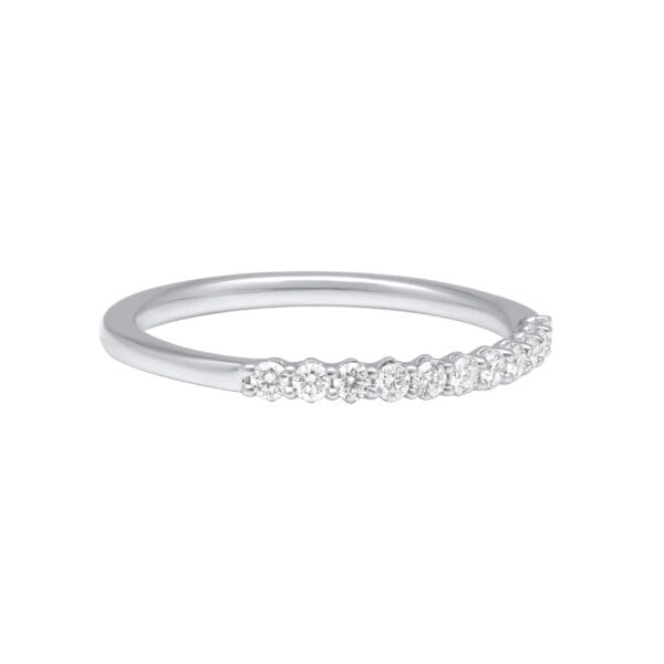 Eternal Love Diamond Band Gold Ring - side view