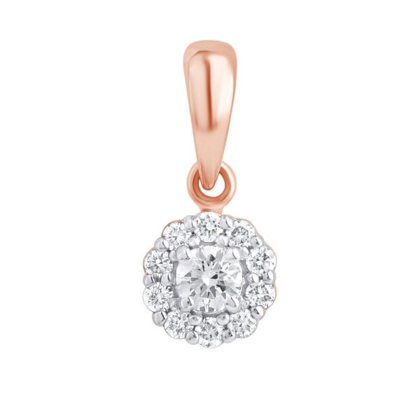 0.28 ct rose gold diamond pendant “The Charm”