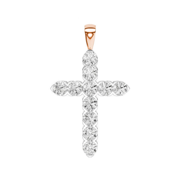 0.75 Carat diamond cross pendant "The Vogue"