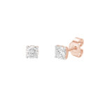 0.66 ct rose gold diamond earrings “The Iconic”