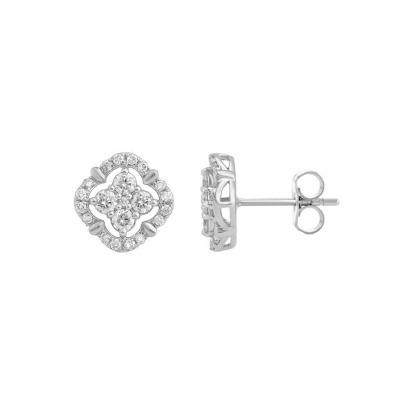 0.52 ct white gold diamond earrings “The Divine” - Image 3