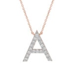 0.28 ct diamond letter necklace “The You”