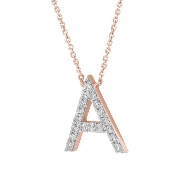 0.28 ct diamond letter necklace “The You” - Image 2