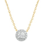 0.32 ct yellow gold diamond necklace “The Allure”