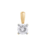 0.26 ct yellow gold diamond pendant “The Iconic”