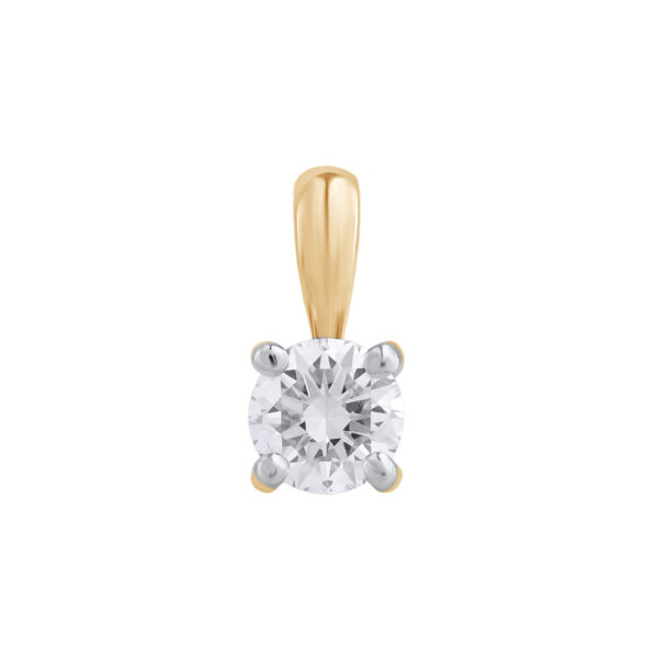 0.26 ct yellow gold diamond pendant “The Iconic”