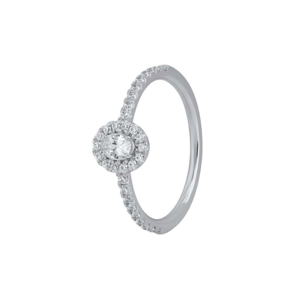 0.38 ct diamond ring “The Oval”