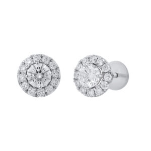 0.98 ct white gold diamond earrings “The Allure”