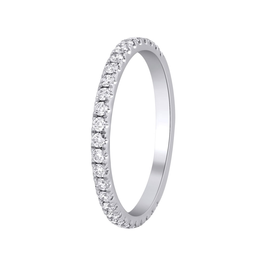 0.49 ct white gold diamond ring “The Vogue”