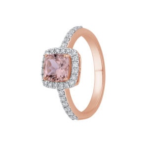 1.51 karato žiedas su morganitu ir deimantais „The Lush"
