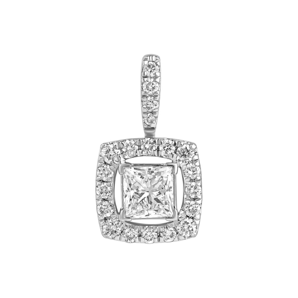 0.89 karato balto aukso pakabukas su deimantu „The Idol Crown“