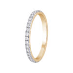 0.44 karato geltono aukso žiedas su deimantu „The Vogue“