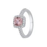 1.47 karato žiedas su morganitu ir deimantais „The Lush"