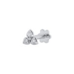 0.02 karato piercing auskaras su deimantais „The Trinity”