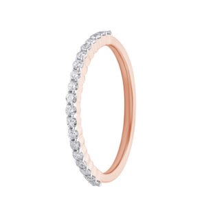0.25 ct Rose Gold Diamond Ring “The Vogue Axis”