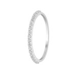 0.23 karato balto aukso žiedas su deimantais „The Vogue“