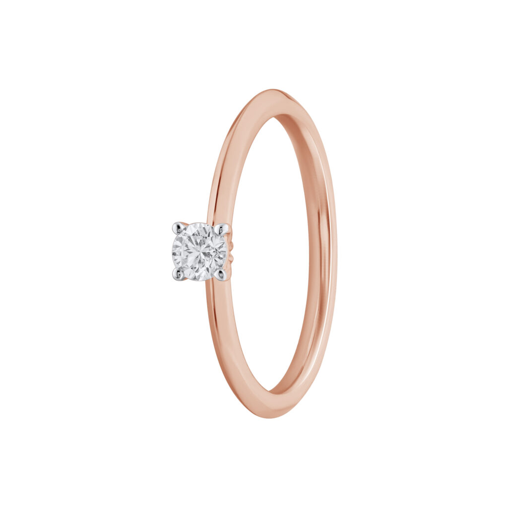 0.15 karato žiedas su deimantu „The Iconic“