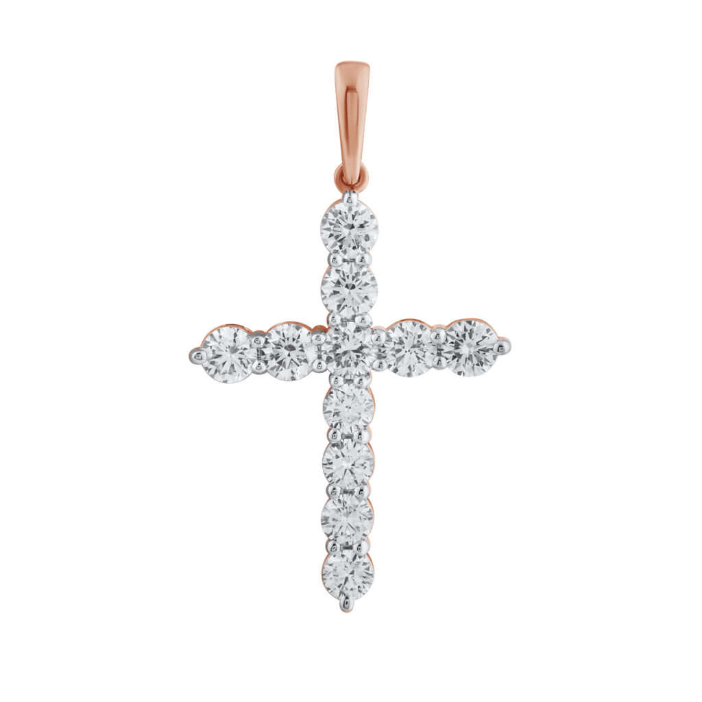 0.73 karato kryželis su deimantais „The Iconic“