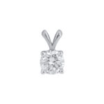 0.25 karato balto aukso pakabukas su deimantu „The Iconic“