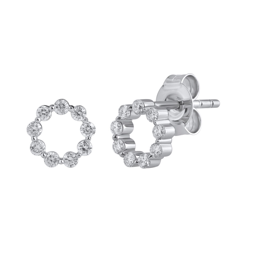 0.29 karato auskarai su deimantais „The The Circle“